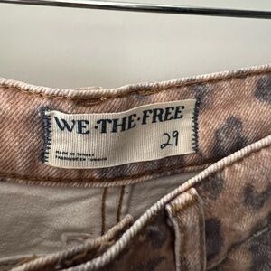We The Free Leopard Print Women Jeans